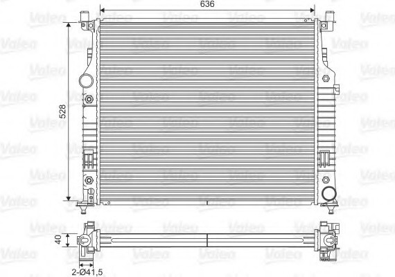 701569 Valeo PHC Радиатор охлаждения MERCEDES (пр-во VALEO)