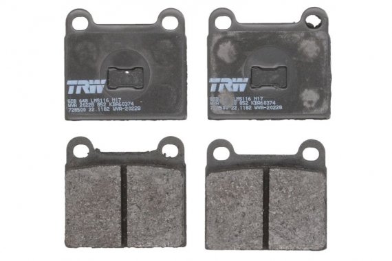 GDB648 TRW / LUCAS (Германия) Колодка гальм. AUDI, VW передн. (пр-во TRW)