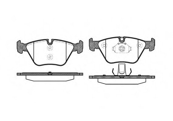 0963.00 Remsa Комплект гальмівних колодок з 4 шт. дисків