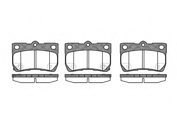 1181.02 Remsa Колодка гальм. LEXUS GS задн. (пр-во REMSA)