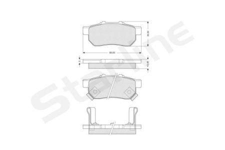 BD S149 Starline Колодки тормозные дисковые, к-кт. STARLINE