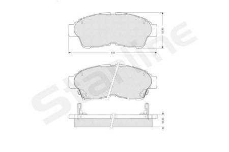 BD S094 Starline Колодки гальмівні дискові, к-кт. STARLINE