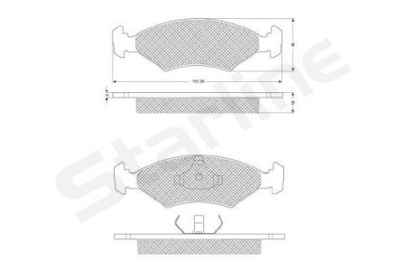 BD S033 Starline Колодки тормозные дисковые, к-кт. STARLINE