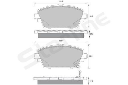 BD S394 Starline Колодки тормозные дисковые, к-кт. STARLINE