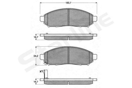 BD S199 Starline Колодки тормозные дисковые, к-кт. STARLINE