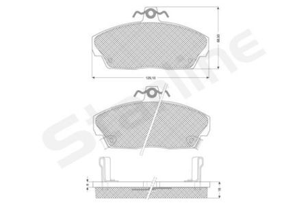 BD S124 Starline Колодки тормозные дисковые, к-кт. STARLINE