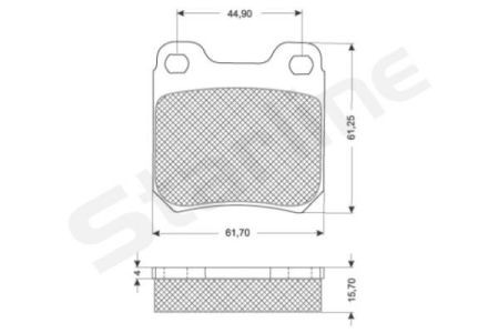 BD S042 Starline Колодки тормозные дисковые, к-кт. STARLINE