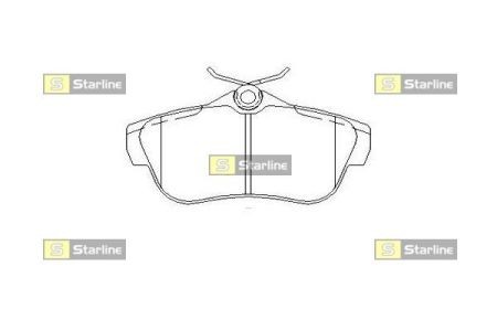 BD S515 Starline Колодки гальмівні дискові, к-кт. STARLINE