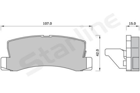 Гальмівні колодки дискові STARLINE BD S427