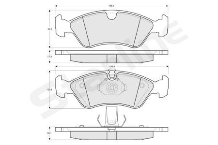 BD S048 Starline Колодки гальмівні дискові, к-кт. STARLINE