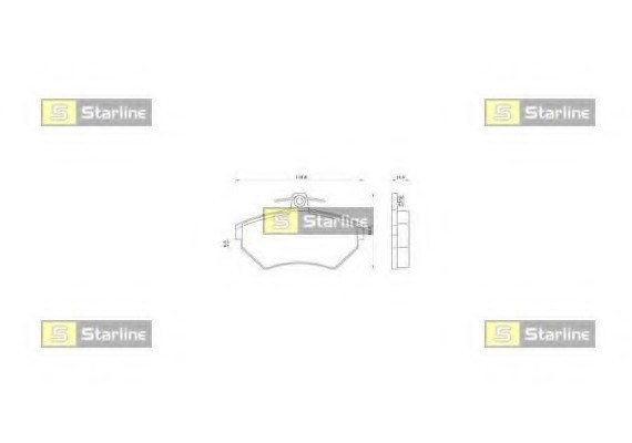 BD S062 Starline Колодки тормозные дисковые, к-кт. STARLINE