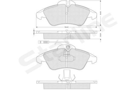 BD S054 Starline Колодки гальмівні дискові, к-кт. STARLINE