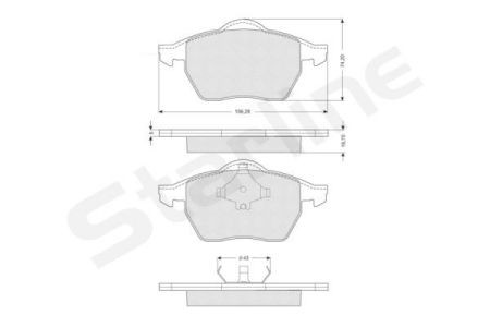 BD S007S Starline Колодки тормозные дисковые, к-кт. STARLINE