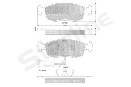 BD S157 Starline Колодки тормозные дисковые, к-кт. STARLINE