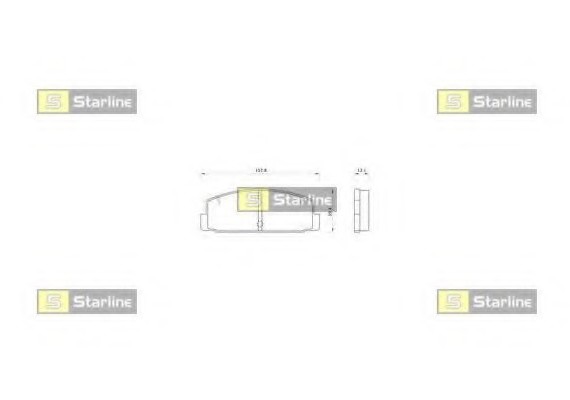 BD S262 Starline Колодки гальмівні дискові, к-кт. STARLINE