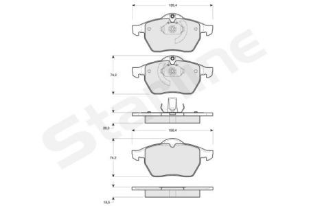 BD S122 Starline Колодки тормозные дисковые, к-кт. STARLINE