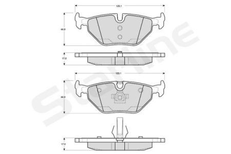 BD S270 Starline Колодки тормозные дисковые, к-кт. STARLINE