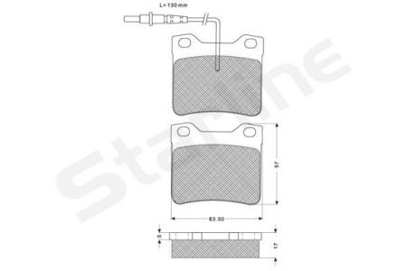 BD S168 Starline Колодки тормозные дисковые, к-кт. STARLINE