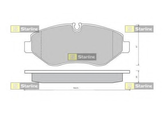 BD S426 Starline Колодки тормозные дисковые, к-кт. STARLINE