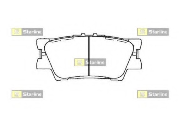 BD S473 Starline Колодки тормозные дисковые, к-кт. STARLINE