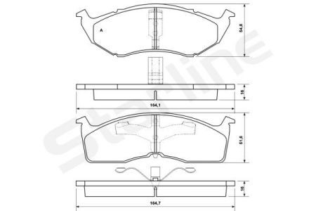 BD S349 Starline Колодки гальмівні дискові, к-кт. STARLINE