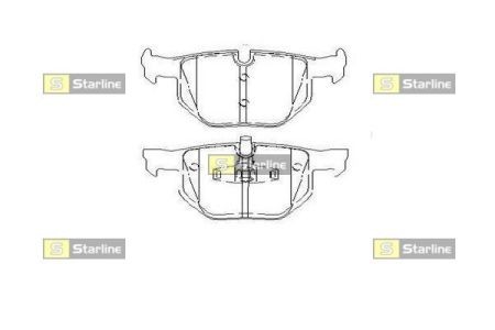 BD S452 Starline Колодки тормозные дисковые, к-кт. STARLINE