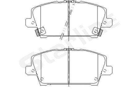 BD S485 Starline Колодки тормозные дисковые, к-кт. STARLINE