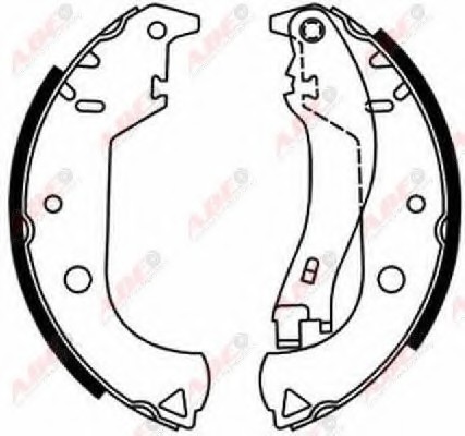 C0F020ABE ABE (Польша) Гальмівні колодки, барабанные C0F020ABE ABE