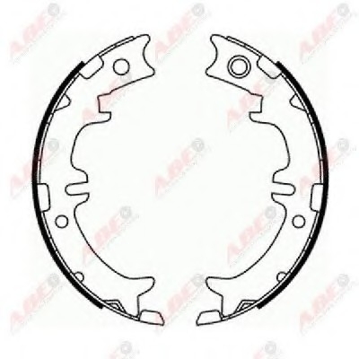 C02077ABE ABE (Польша) Гальмівні колодки, барабанные C02077ABE ABE