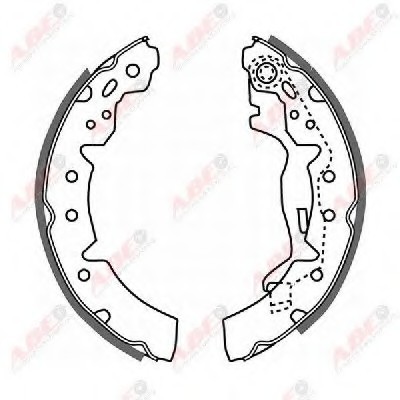 C02063ABE ABE (Польша) Гальмівні колодки, барабанні