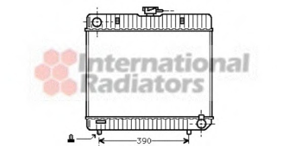 30002042 Van Wezel Радиатор MB W123/W126 MT 76-84 (Van Wezel)