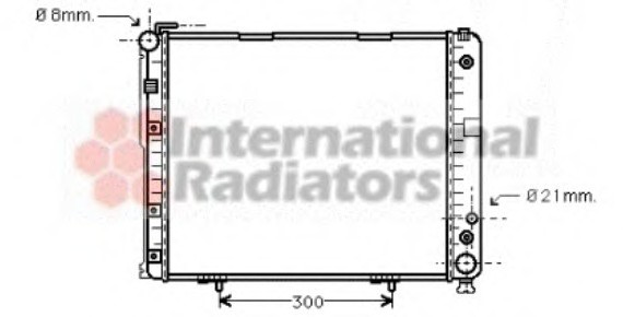 30002178 Van Wezel Радиатор MB W124 25D/30D 93-95 (Van Wezel)