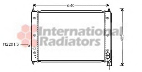 58002034 Van Wezel Радіатор VW TRANSP/SYNCR 81-90 (Van Wezel)