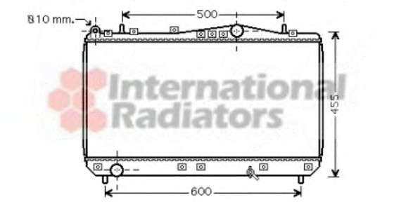 Радіатор REZZO/TACUMA MT 00-04 (Van Wezel) 81002052