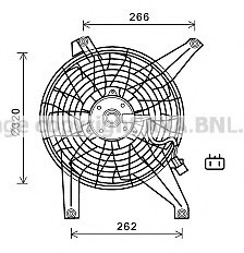 MT 7528 AVA COOLING Вентилятор радіатора MITSUBISHI PAJERO (V60, 70) (00-) (вир-во AVA)