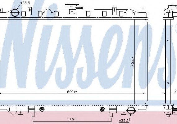 67352 NISSENS (Дания) Радиатор охлаждения NISSAN (пр-во Nissens)