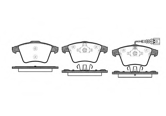 Колодка торм. VW T5 передн. (пр-во REMSA) 1045.01