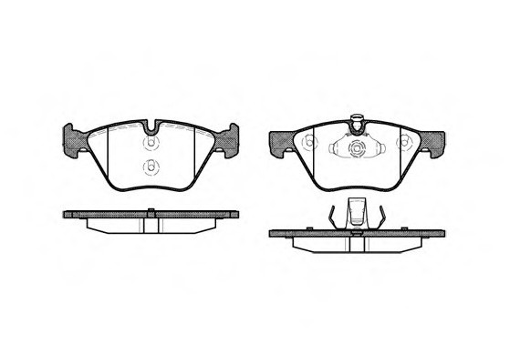 1052.00 Remsa Колодка гальм. BMW 5 передн. (пр-во REMSA)