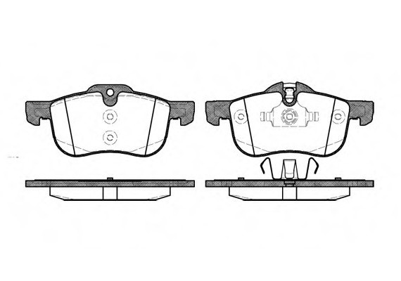 0719.00 Remsa Колодка гальм. ROVER передн. (пр-во REMSA)