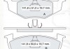 Колодки тормозные дисковые, к-кт. INTELLI D158E