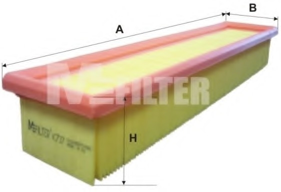 K737 MFILTER Фильтр воздушный RENAULT (пр-во M-filter)