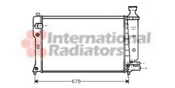 40002097 Van Wezel Радиатор PEUG 405 MT/AT 87-92 (Van Wezel)