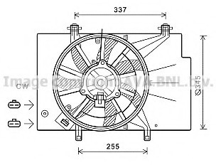 Фото fd fiesta vi 1.25 i +/+ac вентилятор ava FD 7559 AVA COOLING FD 7559 AVA COOLING FD Fiesta VI 1.25 i +/+AC Вентилятор AVA