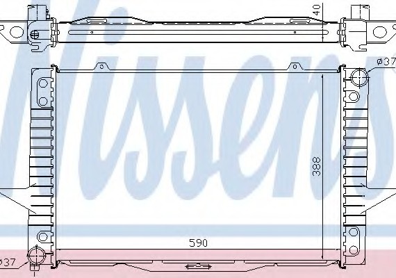 65536A NISSENS (Дания) Радиатор охлаждения VOLVO (пр-во Nissens)