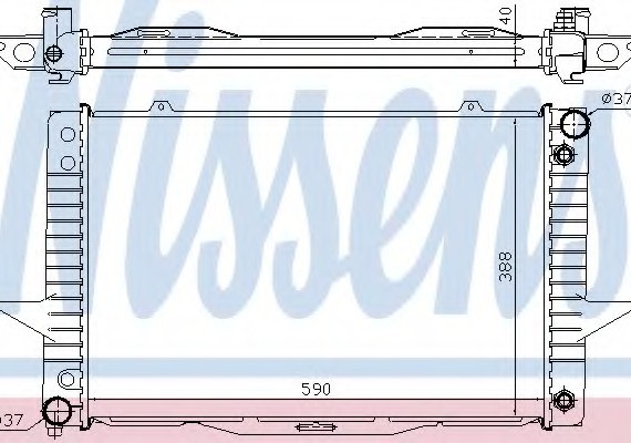 65540A NISSENS (Дания) Радиатор охлождения VOLVO (пр-во Nissens)