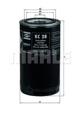 KC28 KNECHT Фильтр топл. (TRUCK) (пр-во Knecht-Mahle)