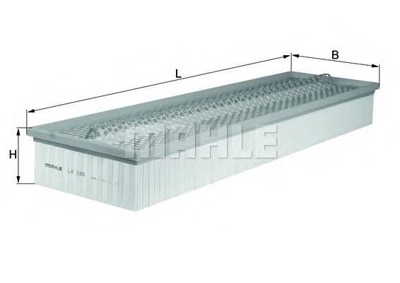 LX335 KNECHT Фильтр воздушный MB (пр-во Knecht-Mahle)