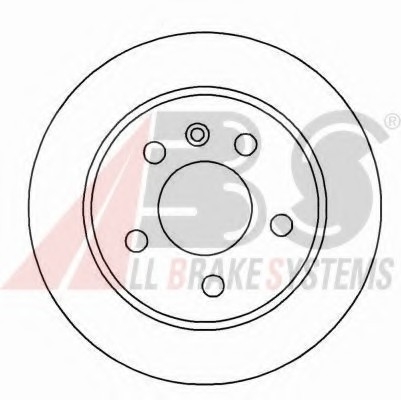 16886 ABS Диск тормозной MB VITO задн. (пр-во ABS)