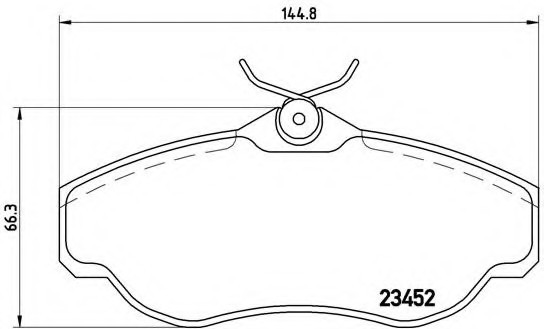 P44 008 BREMBO (Германия) Колодки гальмівні дискові, к-кт. BREMBO