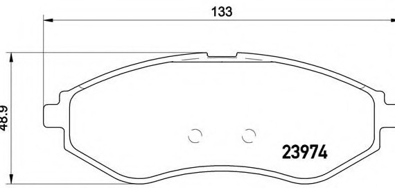 P24 048 BREMBO (Германия) Колодки тормозные дисковые, к-кт. BREMBO